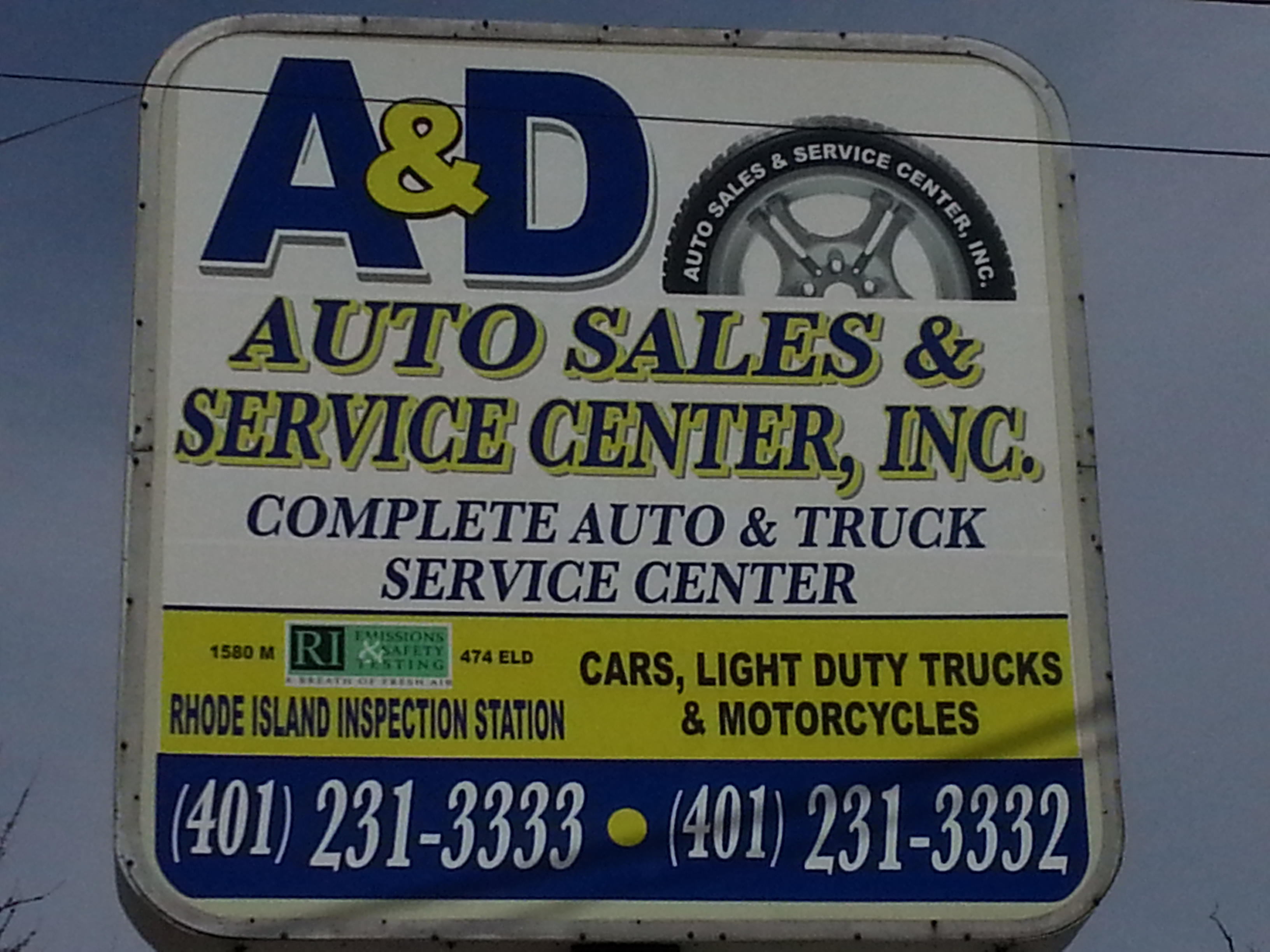 A & D AUTO SALES & SERVICE CENTER INC.