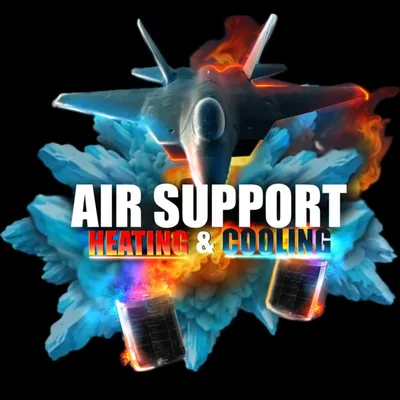 Air support heating and cooling