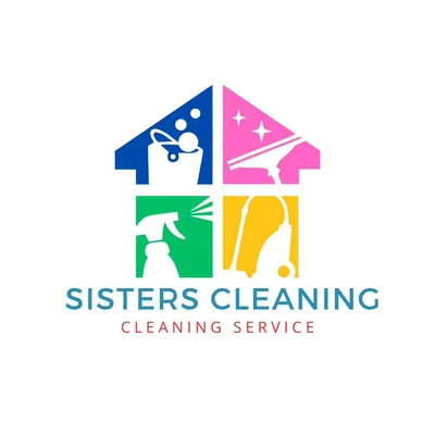 Sisters cleaning