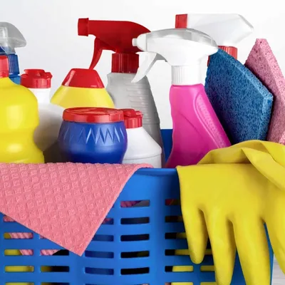 Mari@ cleaning house