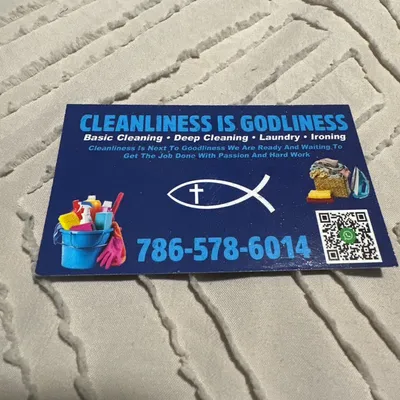 Cleanliness is godliness