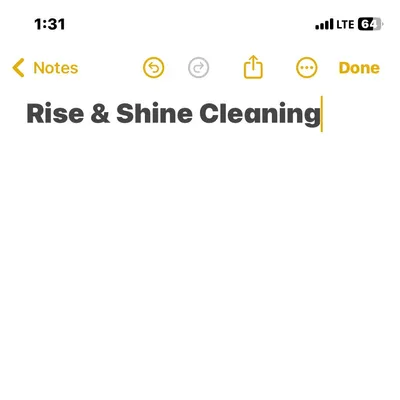 Rise and Shine Cleaning