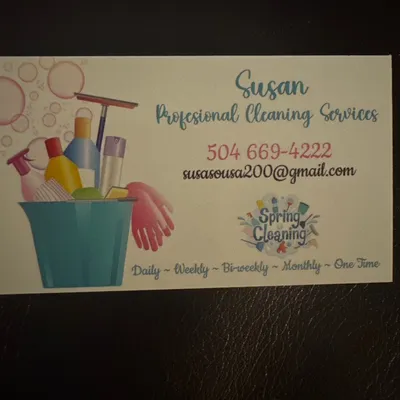 Susan cleaning