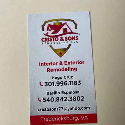 Cristo & Sons Remodeling