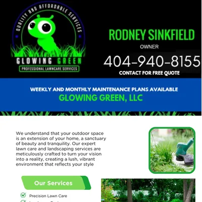 Glowing Green Lawn Care
