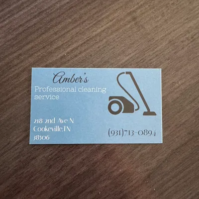 Amber’s professional cleaning services
