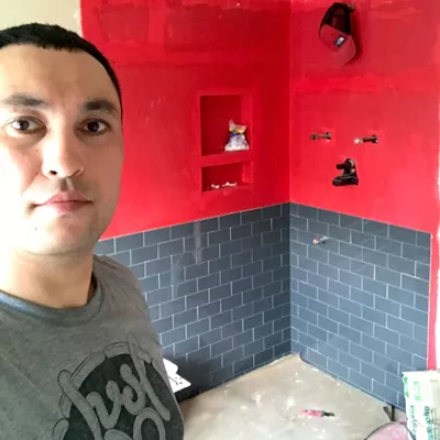 Tile design and cabinet’s