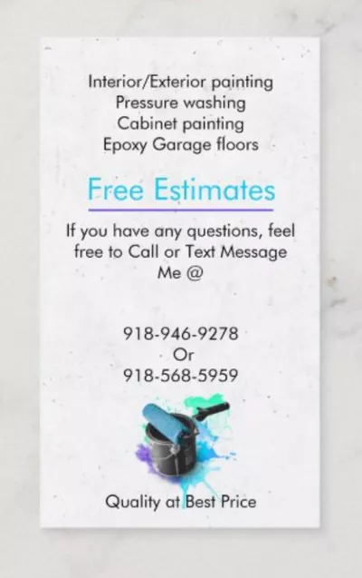 Zac. Painting services