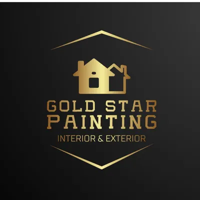 Gold star painting