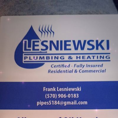 Lesniewski Plumbing and Heating