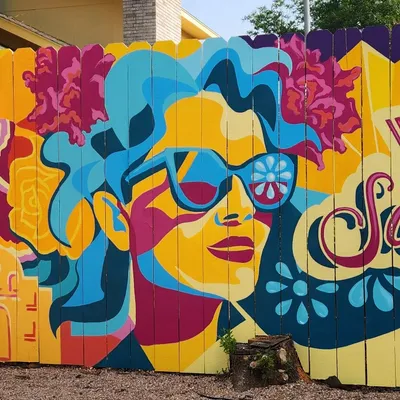 Laura Lewis Mural Painting
