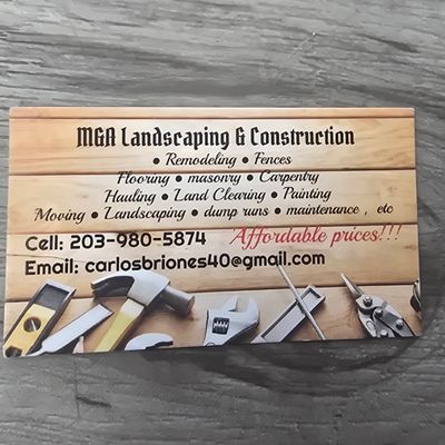 M&A landscaping and construction