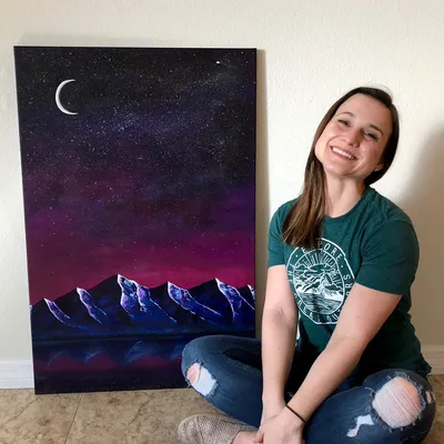 Meg Making Art