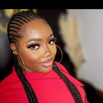 Bluberryl braids and makeup
