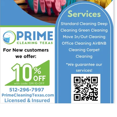 PRIME CLEANING TEXAS (AUSTIN AREA)