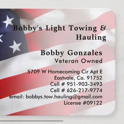 Bobby’s Light Towing and Hauling