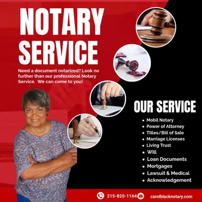 Carol Black Notary Services