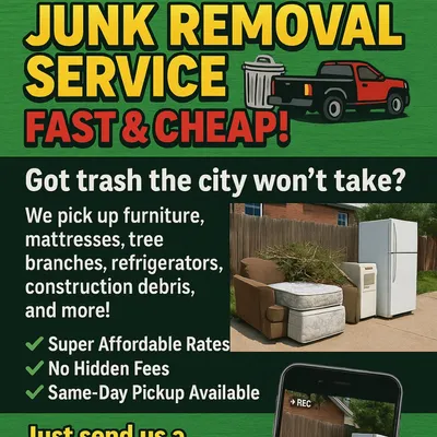 Moving, Delivery, junk removal services