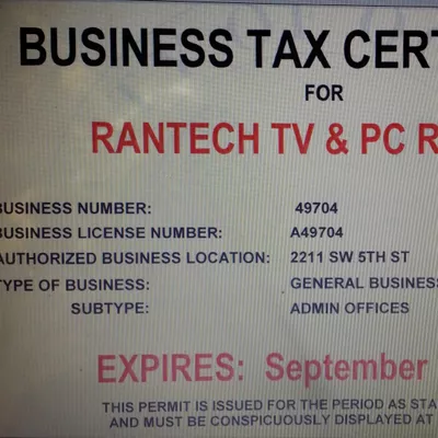 RANTECH TV & PC REPAIRS