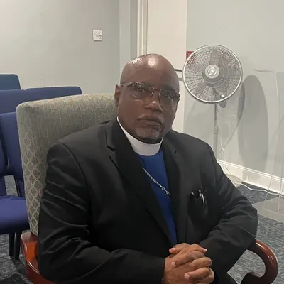 REV. MARC A. KING.  WELL TIMED WEDDING