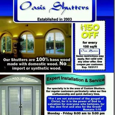 Oasis shutters