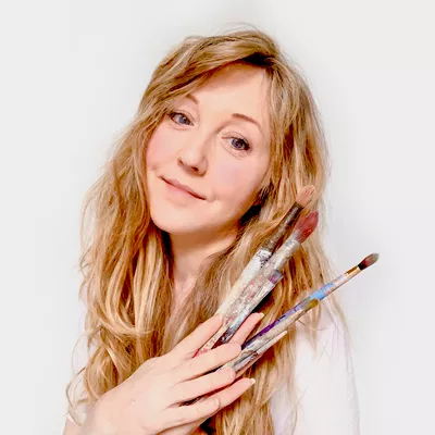 Sweetpea Portrait Painting