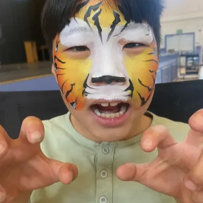 Party Wave Face Painting