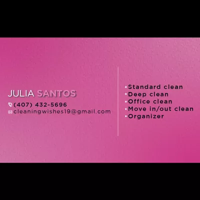 Cleaning wishes