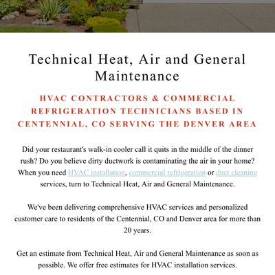 Technical Heat/Air & General Maintenance