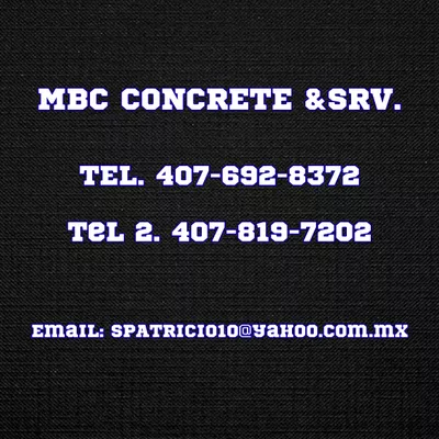 MBC concrete and srv
