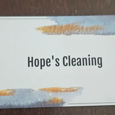 Hope's cleaning service