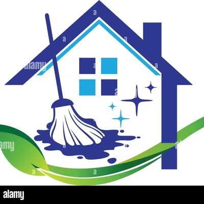 Blue cleaning services.