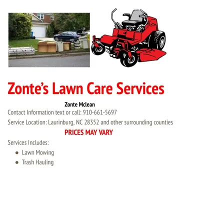 Zonte’s Lawn Care Services
