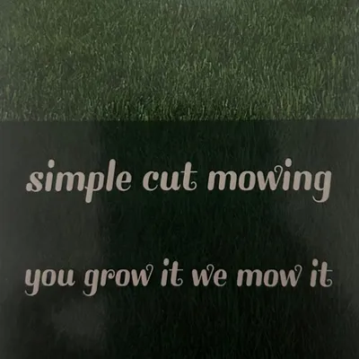 Simple cut mowing