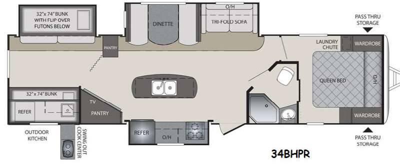 2015 Keystone Keystone RV Premier Ultra Lite 34BHPR 37ft for Sale