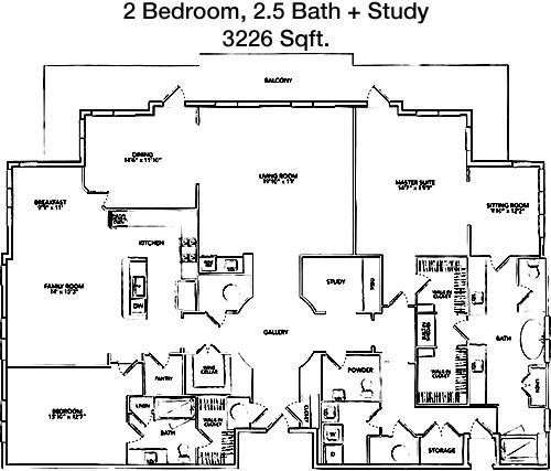 #19  Floor Plan 2x2.5 - Westcott, Houston, TX for Rent