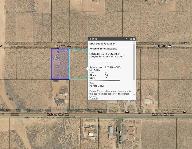 Rio Rancho, Sandoval County, NM Undeveloped Land, Homesites for sale Property ID: 413454748