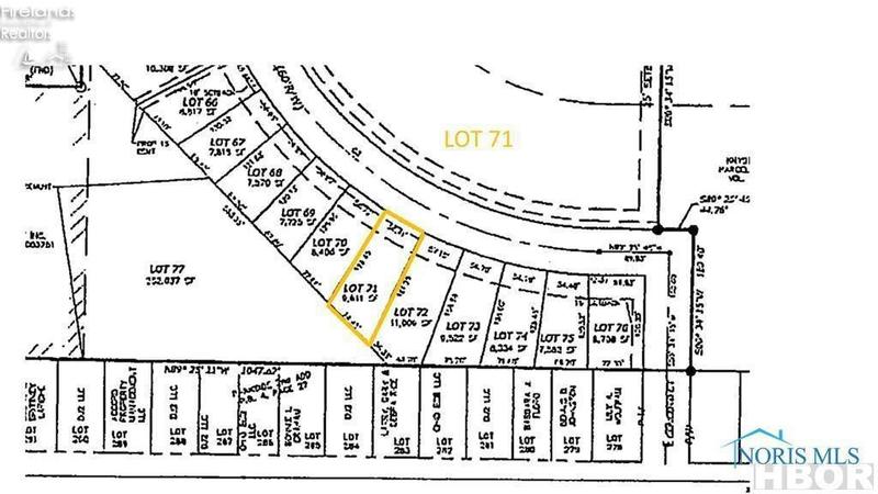 1642 BISHOP LN LOT 71, Findlay, OH 45840 Land For Sale  MLS# 20230772