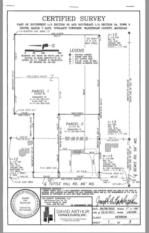7777 TUTTLE HILL RD, Ypsilanti, MI 48197 Land For Sale  MLS# 24004602
