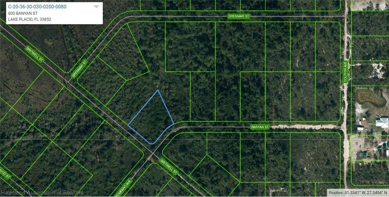 800 BANYAN ST, Lake Placid, FL 33852 Land For Sale  MLS# 300998
