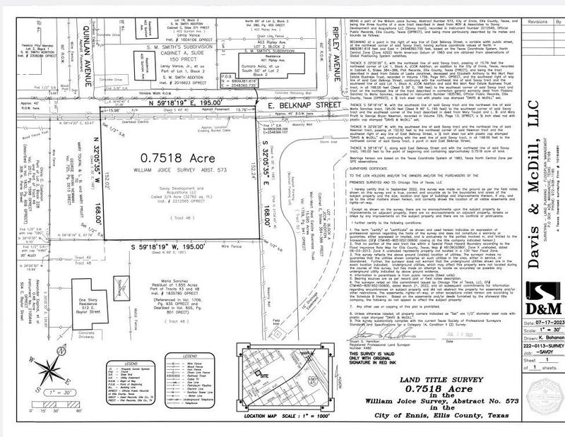 TBD E Belknap St, Ennis, TX 75119 for Sale