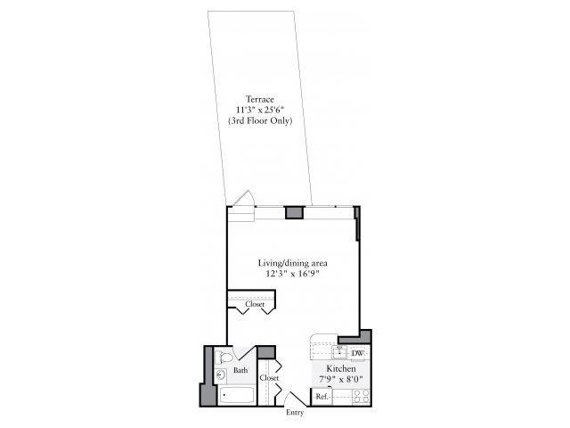 0 Bedroom 1 Bath In Manhattan NY 10019 for Rent