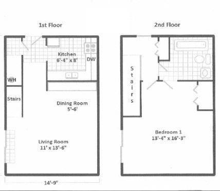 Country Club Townhomes - 1 Bedroom Townhouse for Rent