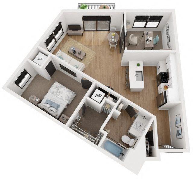 The Reeve Lakeside - PLAN C2 for Rent