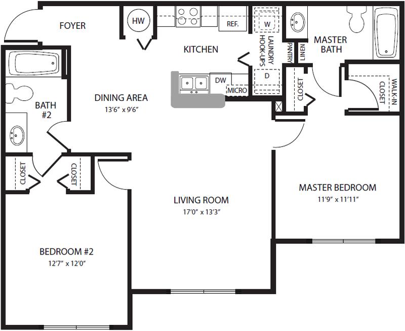 Brandywine Apartments - 2x2 for Rent