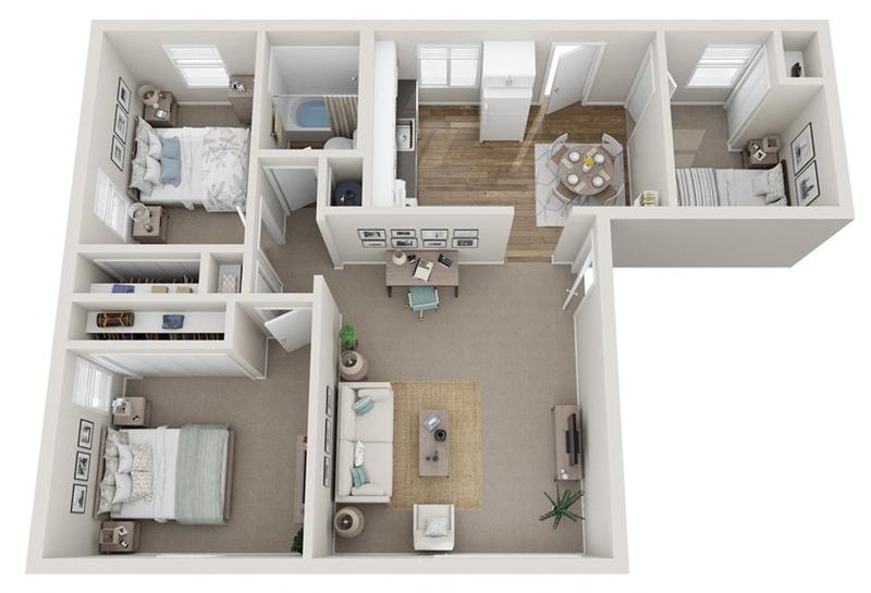 Woodhaven - 3x1 for Rent