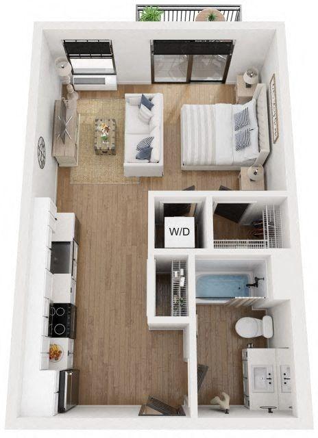 The Reeve Lakeside - PLAN A2 for Rent