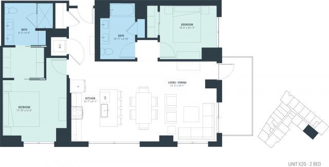 2 Bedroom 2 Bath In Chicago IL 60642 for Rent