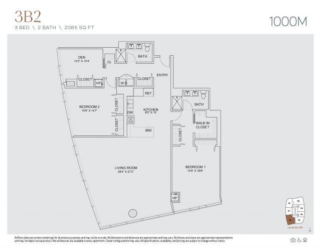 3 Bedroom 2 Bath In Chicago IL 60605 for Rent
