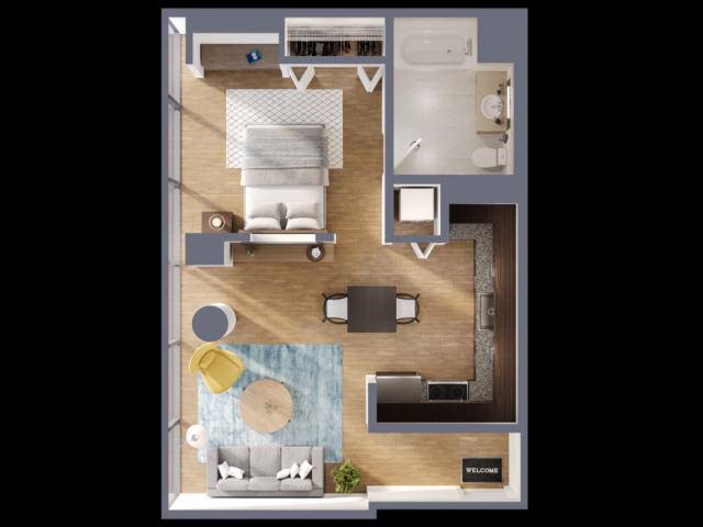 1 Bedroom 1 Bath In Chicago IL 60642 for Rent